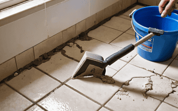 Regrout bathroom tile for fresh look
