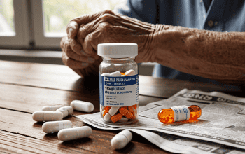 Medicare Donut Hole concept illustration