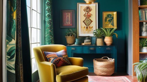 Maximalist home decor revival in personal space