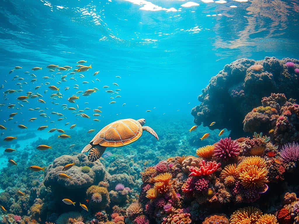 vibrant marine life