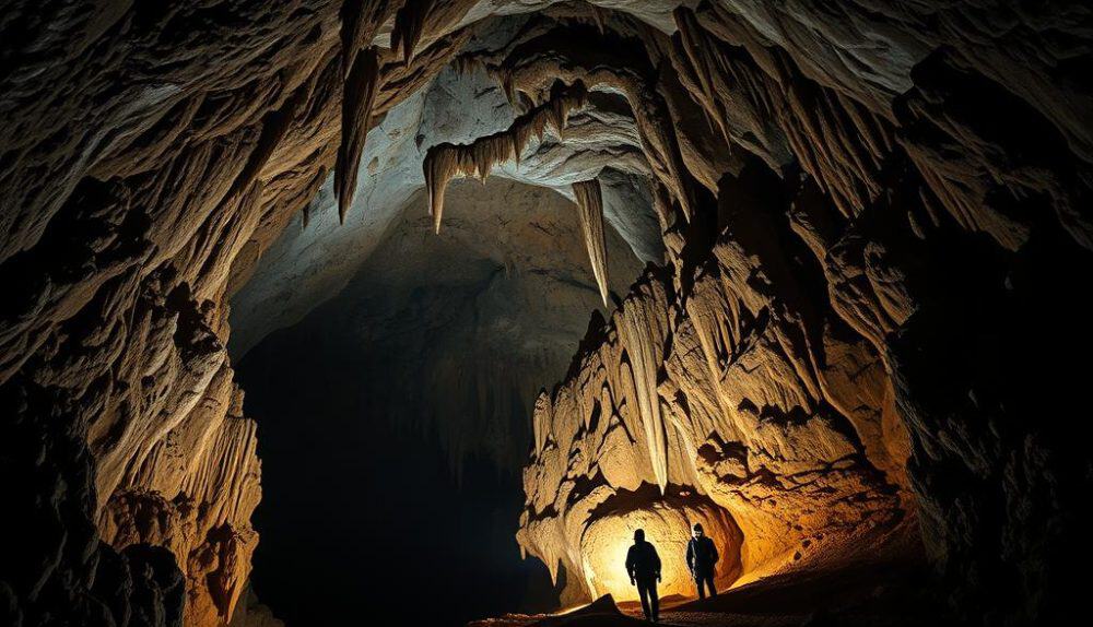 Deepest caves for spelunking adventure including Veryovkina Cave and others.