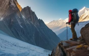 Solo backpacking through the remote Himalayas.