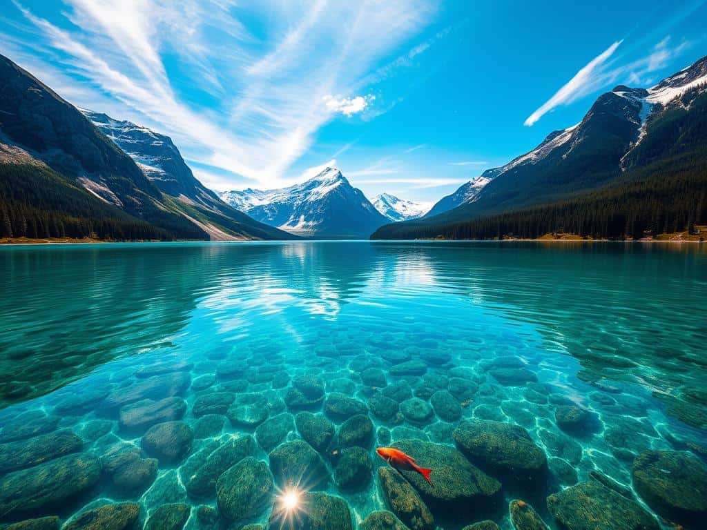 crystal-clear waters