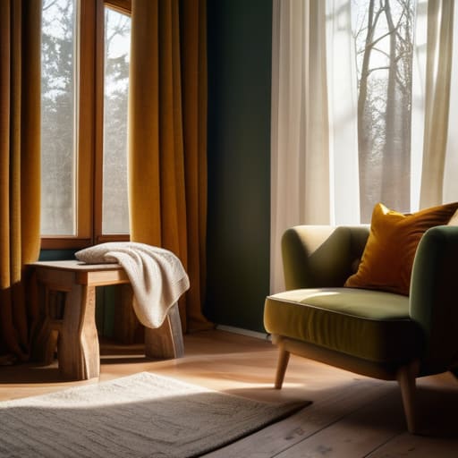 Choosing curtains for warmth in home decor.