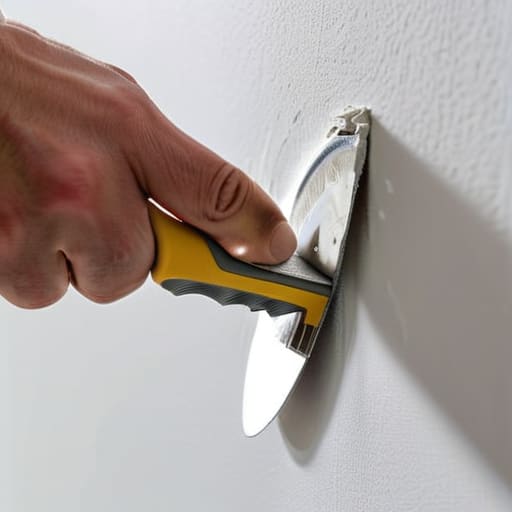 How to repair a dry wall hole.