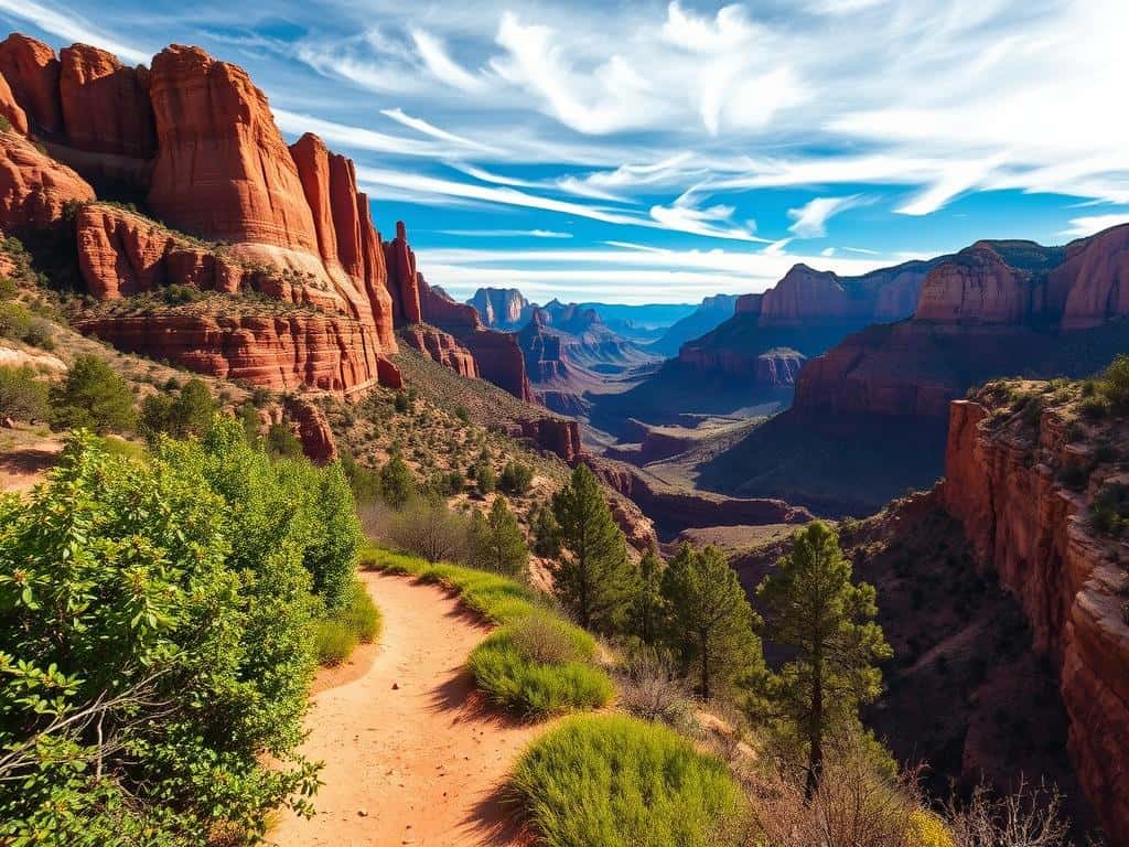 hiking trails in Zion National Park and Grand Canyon National Park